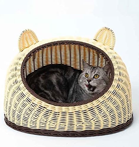 Mão de verão Feito de cama de animais de estimação Cama de cesta de cesta de vime Cama de cesta de cesta de cesta para câmara