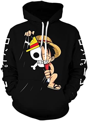 EAZAMIOS Juventude/adultos Anime Hoodies 3D Novelty capuz com moletons de cosplay unissex de cosplay