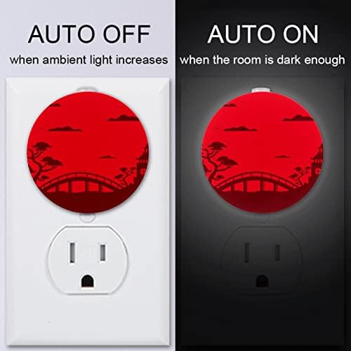 2 Pacote de plug-in Nightlight LED Night Light com sensor de entardecer para o amanhecer para o quarto de crianças, viveiro, cozinha,