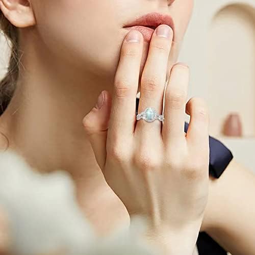 Anel de padrão de onda semi -cólon anel de aço inoxidável anel de ouro geme -pedra anel de zircão para mulheres jóias de
