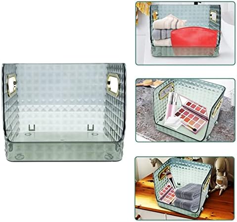 Cabilock Decorative Bandeer Makeup Organizer Bandejas de mesa Organizador da área de trabalho Caixa de armazenamento de brinquedos de