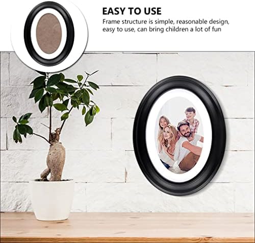 ABAODAM Black Oval Picture Frame 9.4x7.4 Oval Molduras de madeira de madeira Picture Picture Display Holding Holding