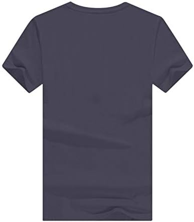 T-shirt de carta próxima para feminino, blusa de camisa casual de caça curta de caça curta