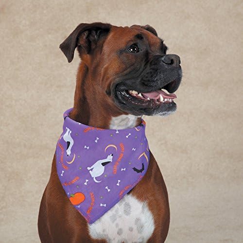 Aria feliz uivo-o-o-garo bandanas para cães, roxo