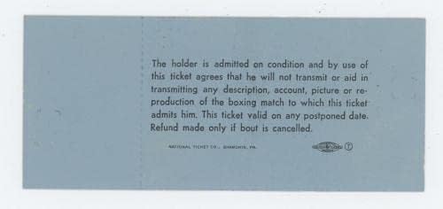 Muhammad Ali vs. Sonny Liston Ticket Full 25 de maio de 1965 Standing Room $ 25#366 - Bilhetes de boxe