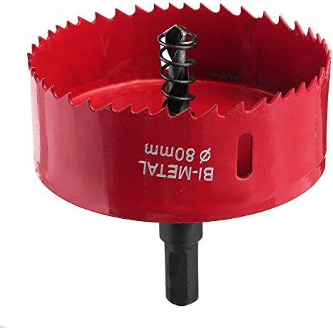 Gongju49 60-135mm M42 Ligante do poço de serra de broca Cutter Bits W/Rod para Melhoria da casa de madeira de tubo de