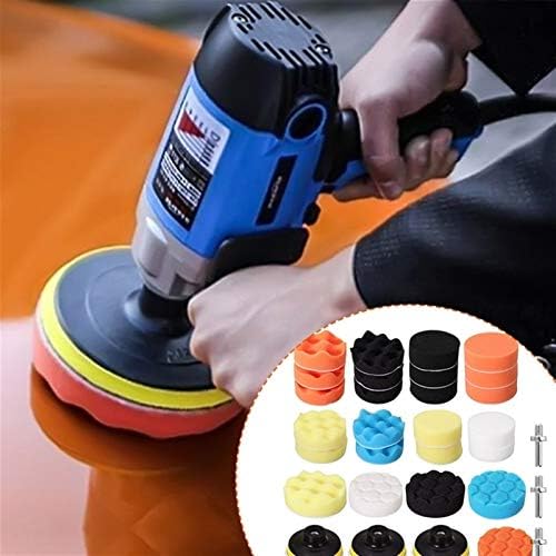 Mountain Men Ferramentas Profissionais 34 PCs Conjunto de 3 polegadas Buffing Sponge Polishing Pad Pad Kit de ferramentas de mão para cuidados de carro Polhoer espuma de broca de composto de composto de enceramento conjunto