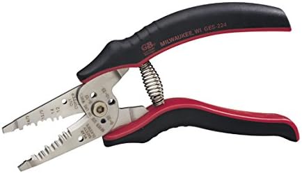 Gardner Bender GES-224 Profissional Grade Armoredge Cable Stripper, aço inoxidável, alça curva de 7 pol., 5