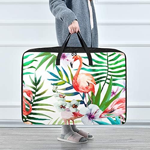 N/ A Bolsa de armazenamento de grande capacidade de N/ A - Flamingo Roupas Organizador de roupas de decoração zíper