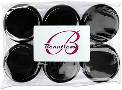 Beauticom 15g/15ml Round Clear frascos com tampas pretas para geléias, mel, óleos de cozinha, ervas e especiarias -