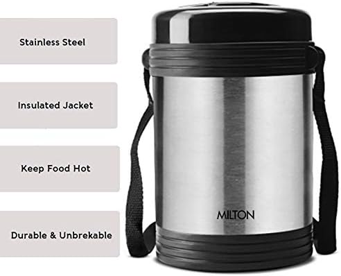 Milton Legend 4 Lanchin Tiffin Isoled Stainless Steel, prata