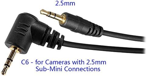 PHOLSY 2.5mm S6 Off-Camera Remote Cable for Sony a77M2, a99M2, a99, a77, a67, a65, a57, a55, a900, a850, a700, a580, a560,