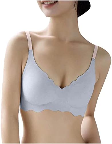 Bras do cotidiano feminino - Cobertura completa do Minimizer não acolchoado - Bras sem fio com conforto sem fio Bralette