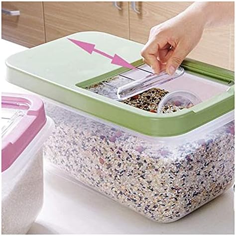Recipiente de armazenamento de grão de grão acumulado cozinha selada com balde de balde e caixa de armazenamento de arroz doméstico Caixa de armazenamento de armazenamento de armazenamento Caixa de armazenamento de arroz