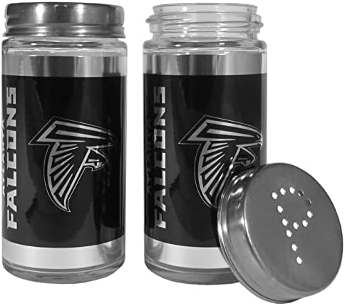 Siskiyou Sports NFL Atlanta Falcons Black Salt & Pepper Shaker Atlanta Falcons, um tamanho, preto