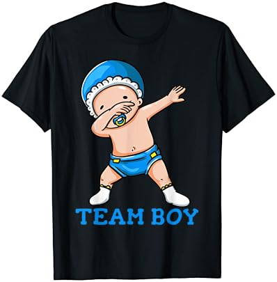 T-shirt de team garoto de revelação de gênero