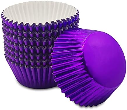 BakeHope Purple Cupcake Liners 160 Count, Wrappers padrão Muffin Baking Cups para padaria e uso doméstico