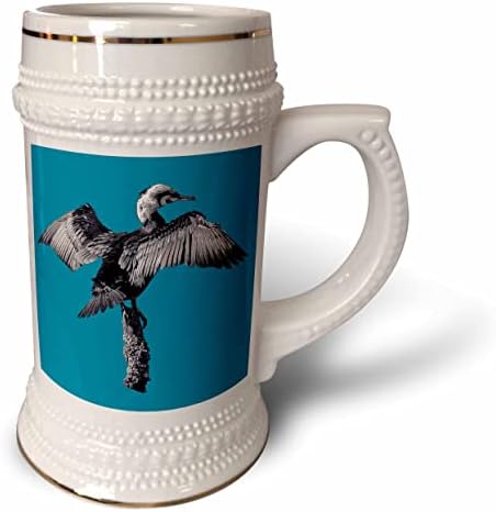 3drose cormorant Bird Totem Spirit Animal - 22oz de caneca de Stein