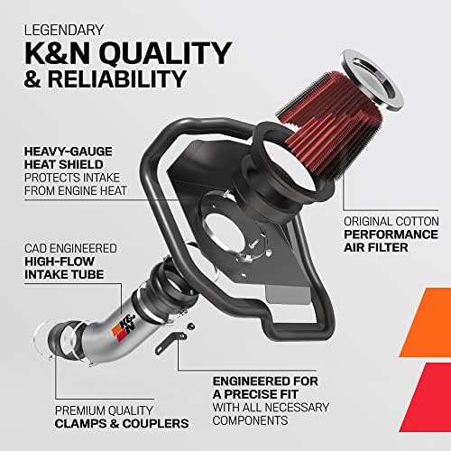 Kit de admissão de ar frio: aumentar a aceleração e o rosnado do motor, garantido para aumentar a potência de até 9hp: compatível com 3.3L, V6, 2018-2019 Kia Stinger, 69-5318ts