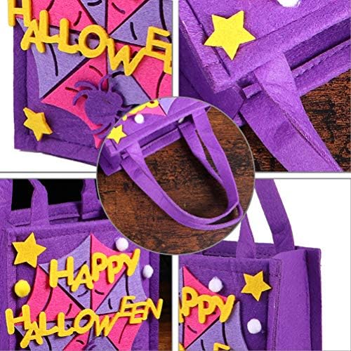 Sacos de doces de Hemoton Halloween Sentiram Sacos de Balloween Balloween Bolsas de armazenamento portáteis
