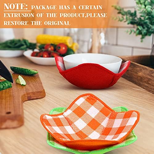 Hot Bowl Titular Microwave Safe Bowl Cozies Multiploustesuseous Sope Bowder Titular de placa de prova de calor quente