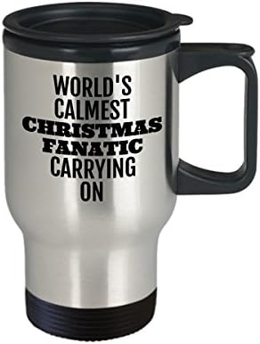 Presentes divertidos de divertido para os fanáticos por Natal - Presentes de caneca de viagem para viciados em Natal para canecas de Natal viciado em Natal