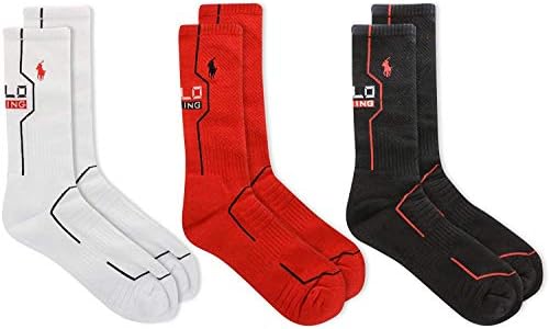 Polo Ralph Lauren Men's 3-Pack Double Bar Stripe Socks