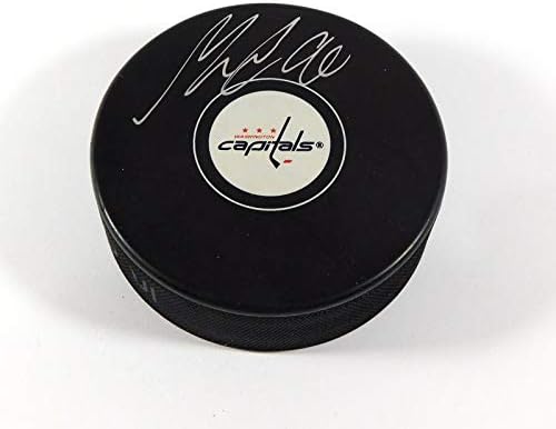 Marcus Johansson assinou a NHL Souvenir Hockey Puck Capitals Fanatics Auto - Autografado NHL Pucks