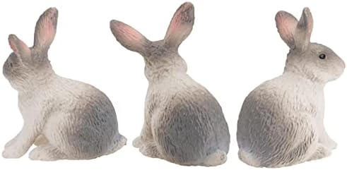 Alipis 3pcs Mini Bunny estatuetas de Páscoa de Páscoa de Páscoa Figuburinas Estátua Layout Home Decoração Decoração para crianças