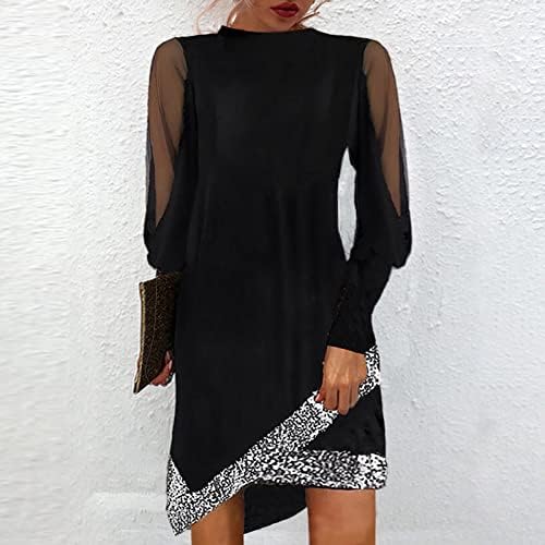 Vestido de tamanho plus size nokmopo para mulheres outono e inverno cor de cor sólida vestidos sexy vestido de manga longa