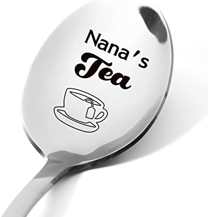 Nana's Tea Spoon - Nana Gift - Tea Spoon Gravado Motivacional Presente - Vovó Tea Amante Presente para Mulheres Nana Presentes Ideia