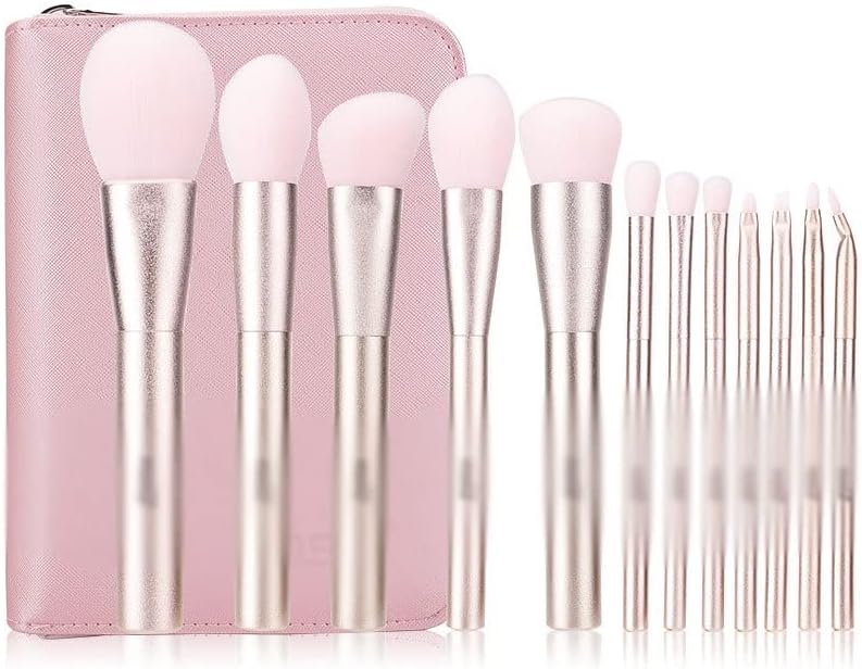 Mmllzel 12 pincel de maquiagem Conjunto completo de pincéis blush pó