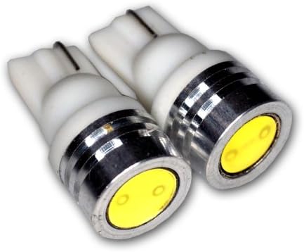 TuningPros Ledis-T10-WHP1 Interruptor de ignição Bulbos LED T10 Wedge, LED de alta potência White 2-PC Conjunto