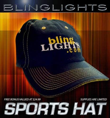 Blinglights White LED Halo Fog Lights para 2001-2003 Ford Ranger Lamps Edge 02