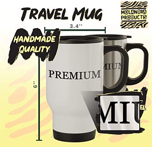 Molandra Products Recompensa: Lost Cat - Caneca de viagem de aço inoxidável 14 onças, branco