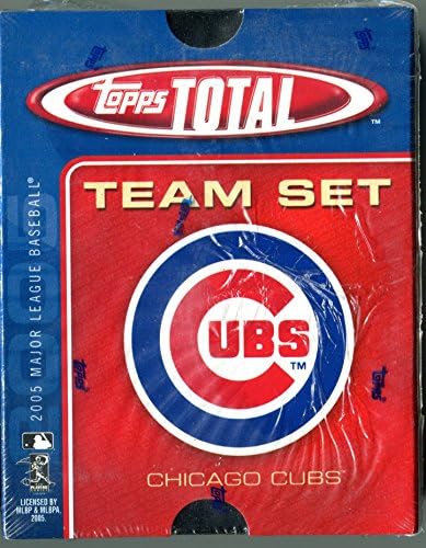 Chicago Cubs 2005 Topps Total Team 25 Cartões de beisebol Conjunto Limited Edition Factory selado