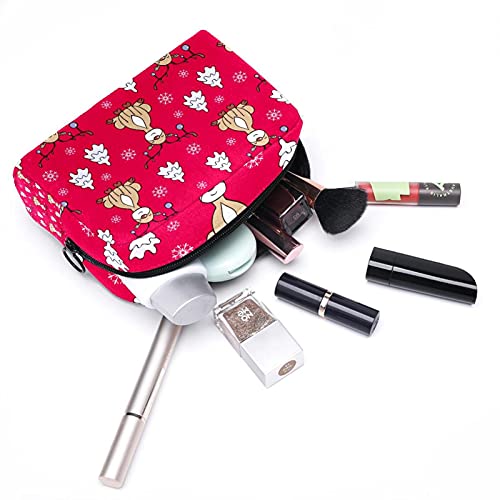 Bolsa de higiene pessoal Bolsa de lava -lava de maquiagem cosmética com zíper veado para acessórios de viagem Essentials