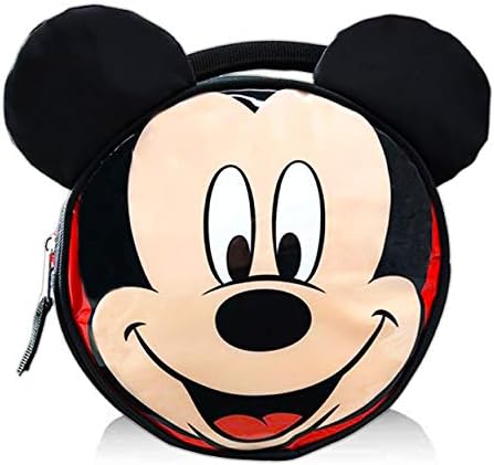 Mickey Mouse Lunch Box for Kids Pacote ~ Mickey Face Sagão com orelhas e pacote de adesivos grandes
