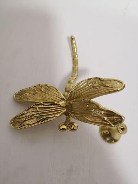 Brass Dragonfly Cerâmica Arte de cobre Iron Arte Cristal Acessórios de parede de fundo de cristal -