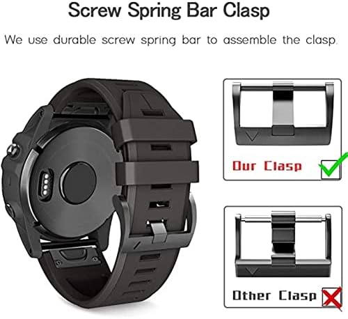 Axti 26 mm Silicone Watch Band para Garmin Fenix ​​6x 6Pro Relógio Redução Rápula de Strap de pulseira Easy Fit para Fenix