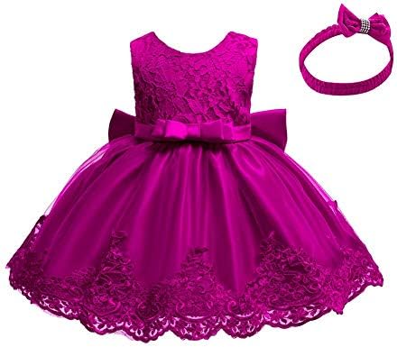 Lace Flower Girls Tutu Dress for Kids Baby Baby Baptismo Baptismo Festa de aniversário Vestidos formais de noiva+Cabeça