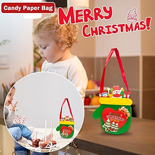 XIOS Decoração de Natal Férias de inverno Pano de pano de Natal Bolsa de bolsa de presente bolsa escovada bolsa de doce bolsa de presente para crianças decoração de casa decoração de bolo ornamento