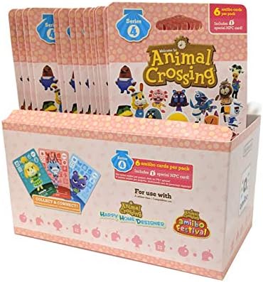 Animal Crossing Amiibo Cards Series 1 2 3 4 Pacote de conjunto