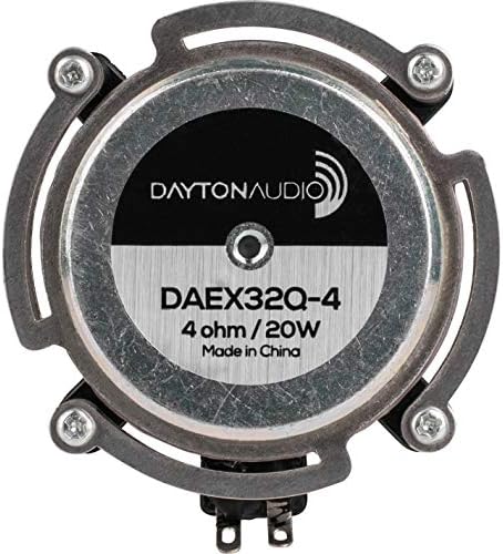 Dayton Audio Daex32Q -4 Spring de aço dual balanceado excitador de 32 mm 20 watts RMS, 4 ohm imepedance - Transforme qualquer