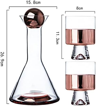 Suco de água arremessador chaleira fria com copo garrafa de água de vidro de vidro de vidro de vidro de vidro de vidro de bebida