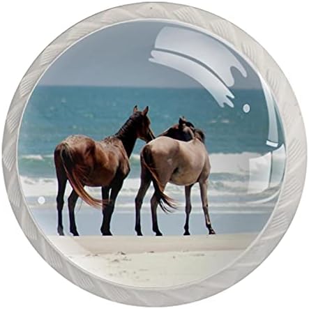 Botões de gaveta de cerveja para meninas maçanetas de cômoda de cavalo de praia botões de gabinete redondo botões decorativos