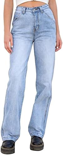 Miashui feminino jeans feminino moda alta cintura