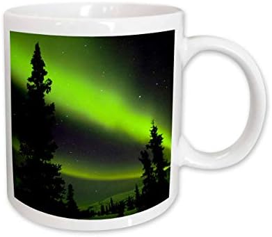 3drose Mug_87748_1 Alaska, Hot Springs Aurora Borealis, Northern Lights US02 SZU0000 Sherry Zurey Ceramic Caneca, 11 onças