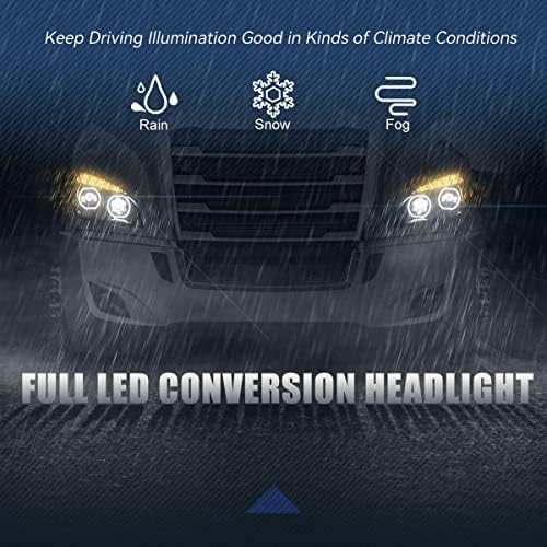 [LED completo] LED duplo Halo DRL DRL FARÇONS MONTAGEM COMPATÍVEL COM FREightliner Cascadia 2018-2021, lado do motorista e