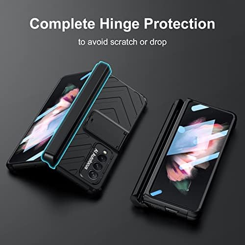 Libeagle Compatível com a caixa Samsung Galaxy Z Fold 3 com [Built in Hidden S Pen Holder para evitar perdidos com caneta]